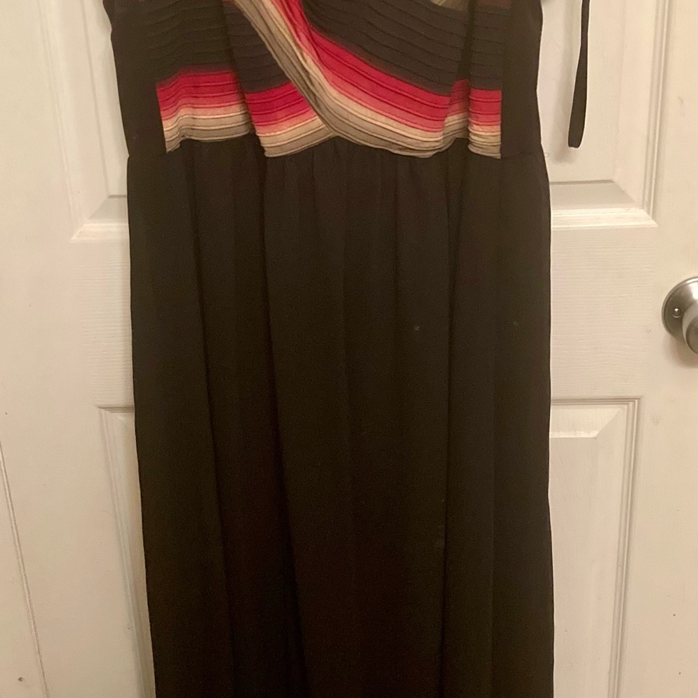 Ruched Chest Special Occasion Red/Brown/Beige/Black Maxi Dress 3X